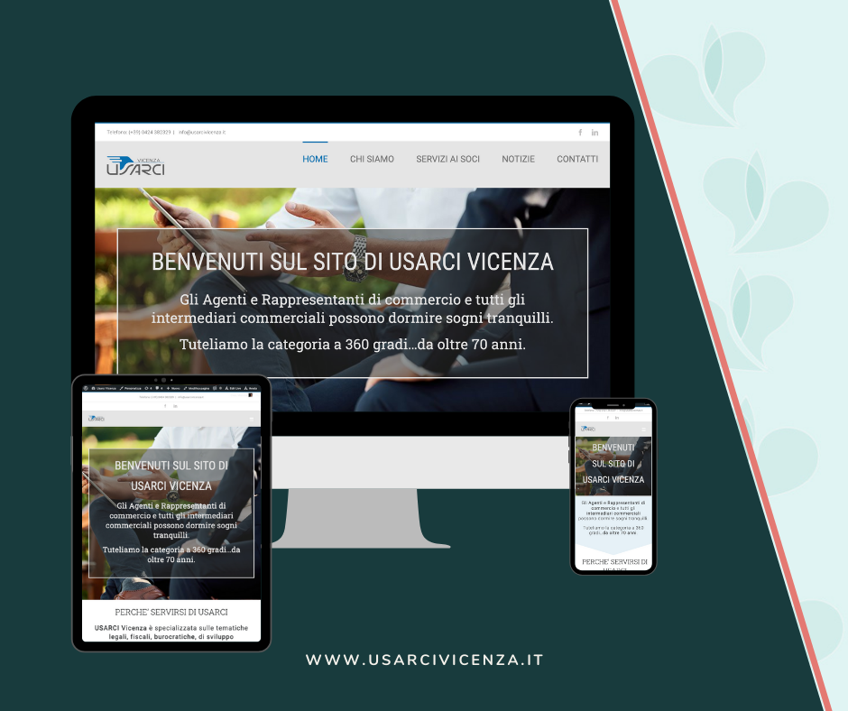 restyling del sito usarcivicenza.it